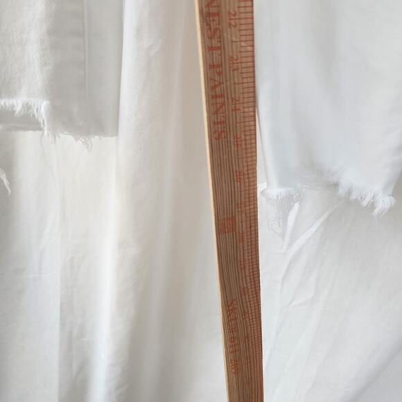 Levi's 501 High Rise Skinny Denim 31 X 27 Raw Hem Distressed Mom Jeans - Picture 5 of 11